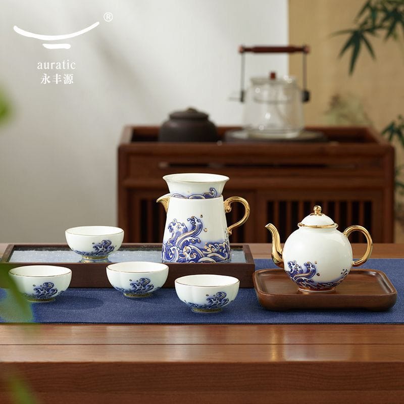 AURATIC “Pearl of the Sea” 8-Piece Tea Set