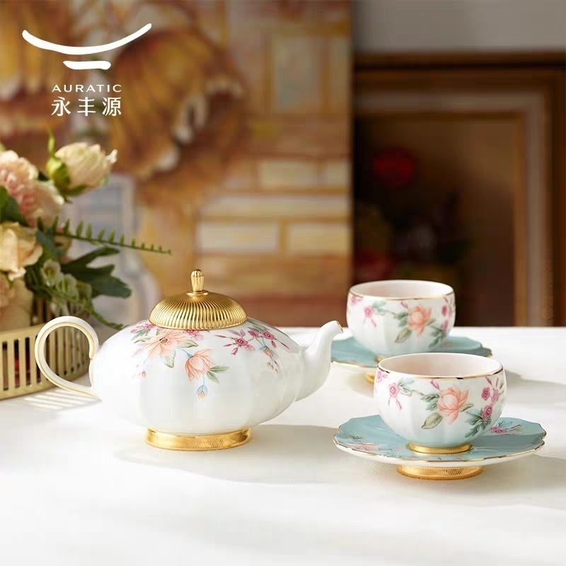AURATIC Sky Blue Era 6-piece high-grade afternoon tea set
