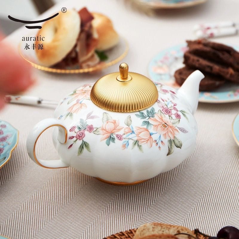 AURATIC Sky Blue Era 26-piece high-grade coffee/afternoon tea set