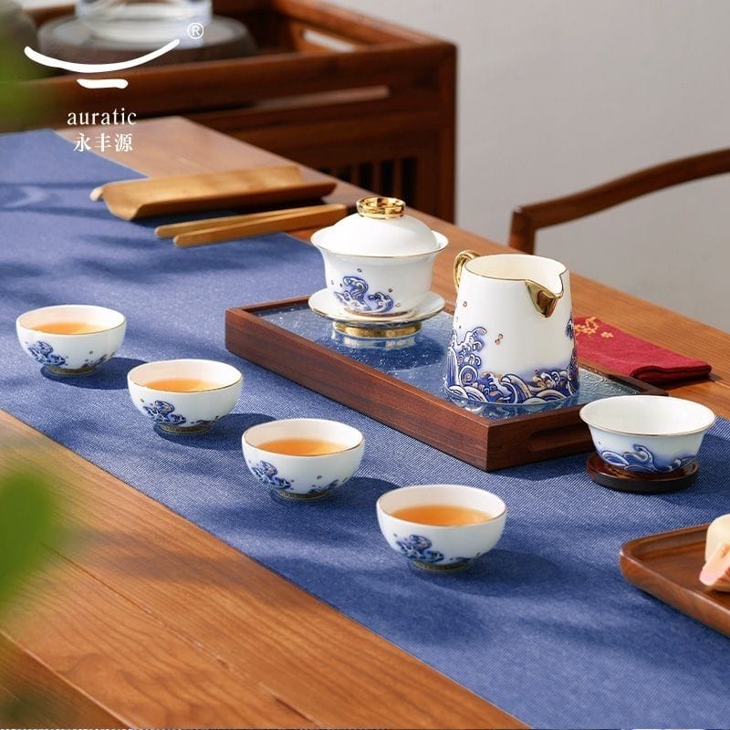 AURATIC “Pearl of the Sea” 9-piece Tea Set