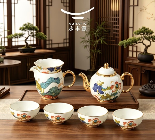 AURATIC Happiness Harmony 8-Piece Tea Set