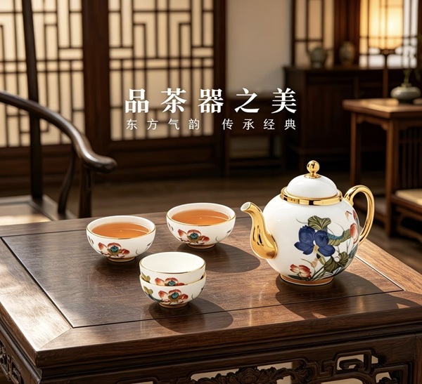 AURATIC Happiness Harmony 8-Piece Tea Set