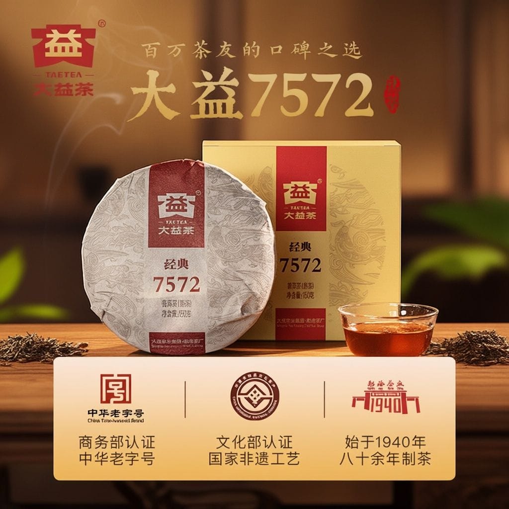 DaYi Classic 7572 Pu-erh Ripe Tea