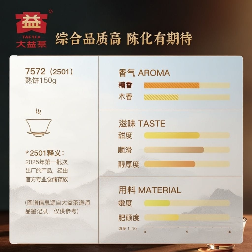 DaYi Classic 7572 Pu-erh Ripe Tea