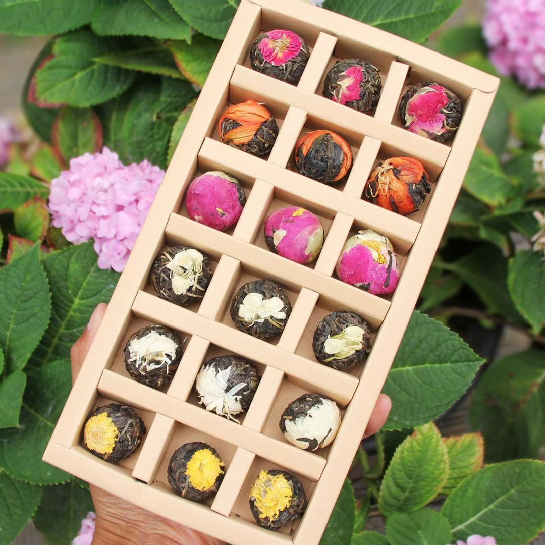 Handmade Ancient Tree Blooming Pu-erh Dragon Balls